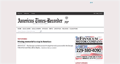 Desktop Screenshot of americustimesrecorder.com